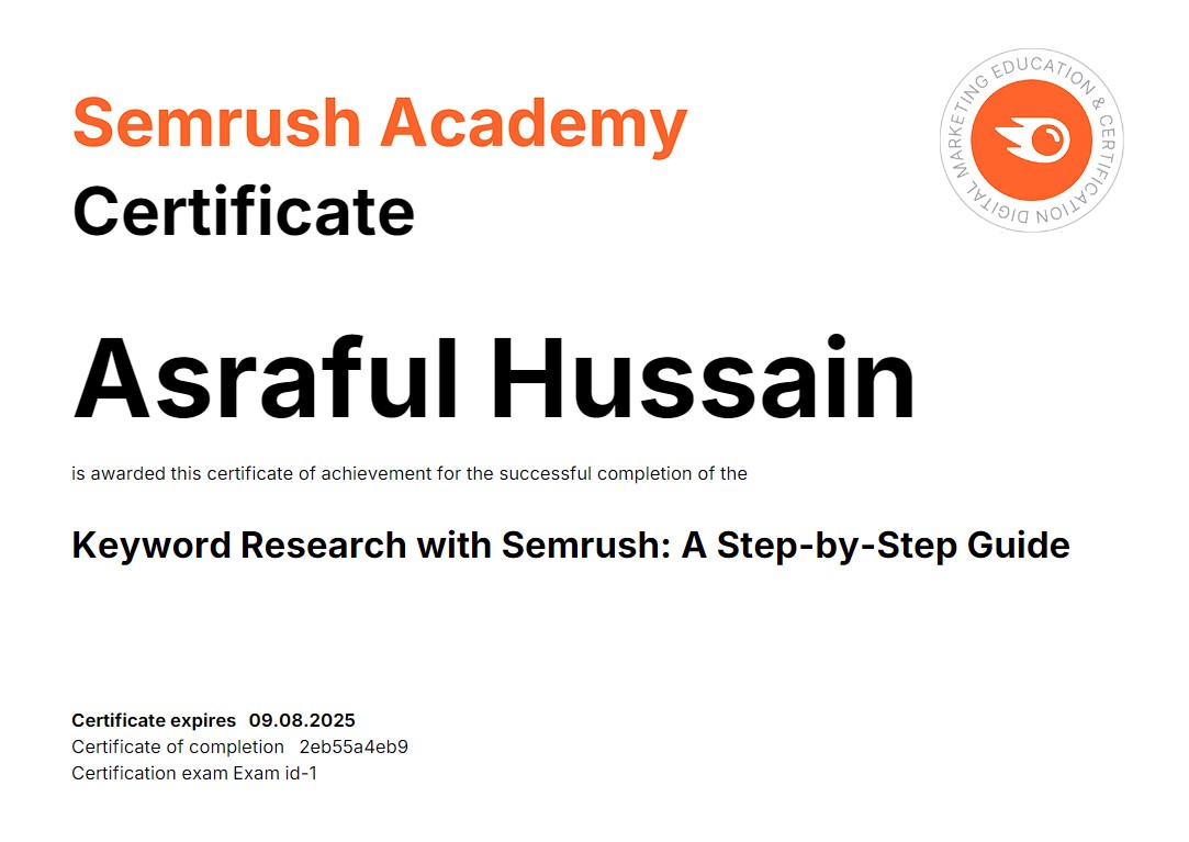 Keyword Research with Semrush